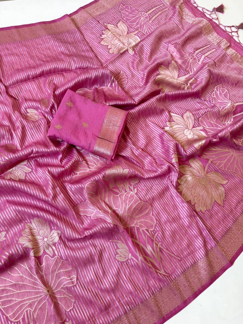 ILF The Meenakari Jambo-Bloom Georgette Saree