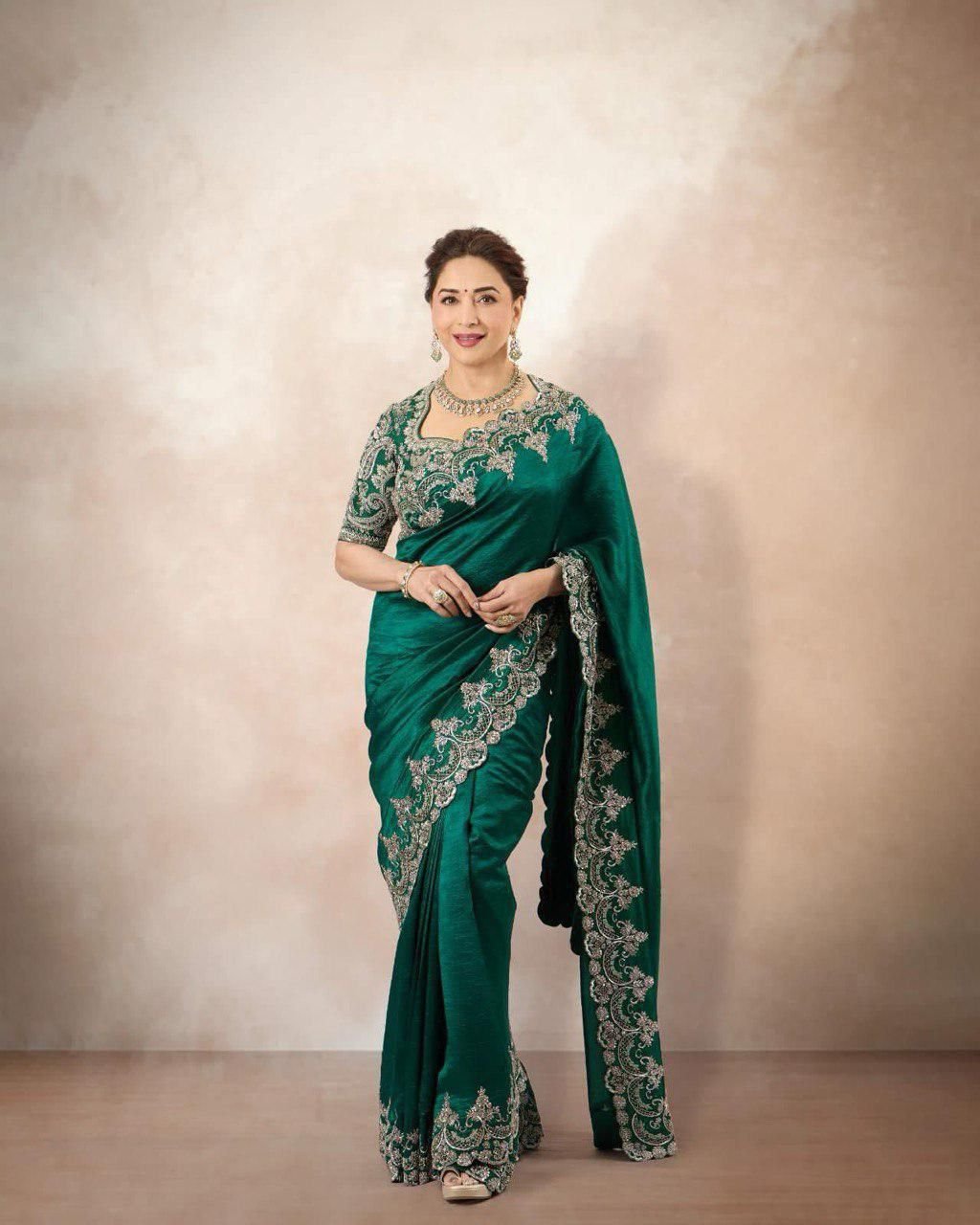 Rangoli Silk Designer Saree with Heavy Sequin Embroidery