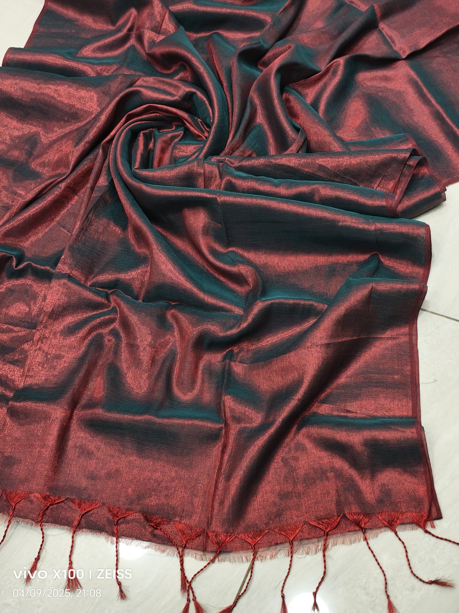 Pure Mulmul Raga Tissue Handloom Saree
