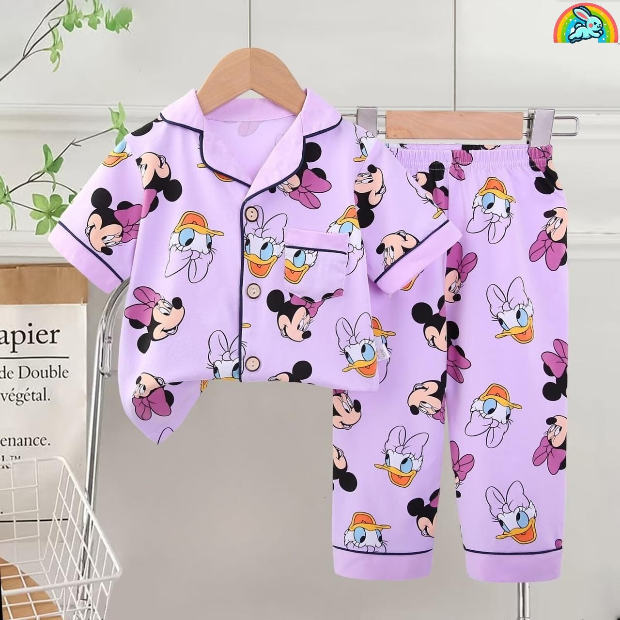 Trendy Imported Fancy Printed Cotton Night Suit Set for Kids Code !! F.B.K.W.