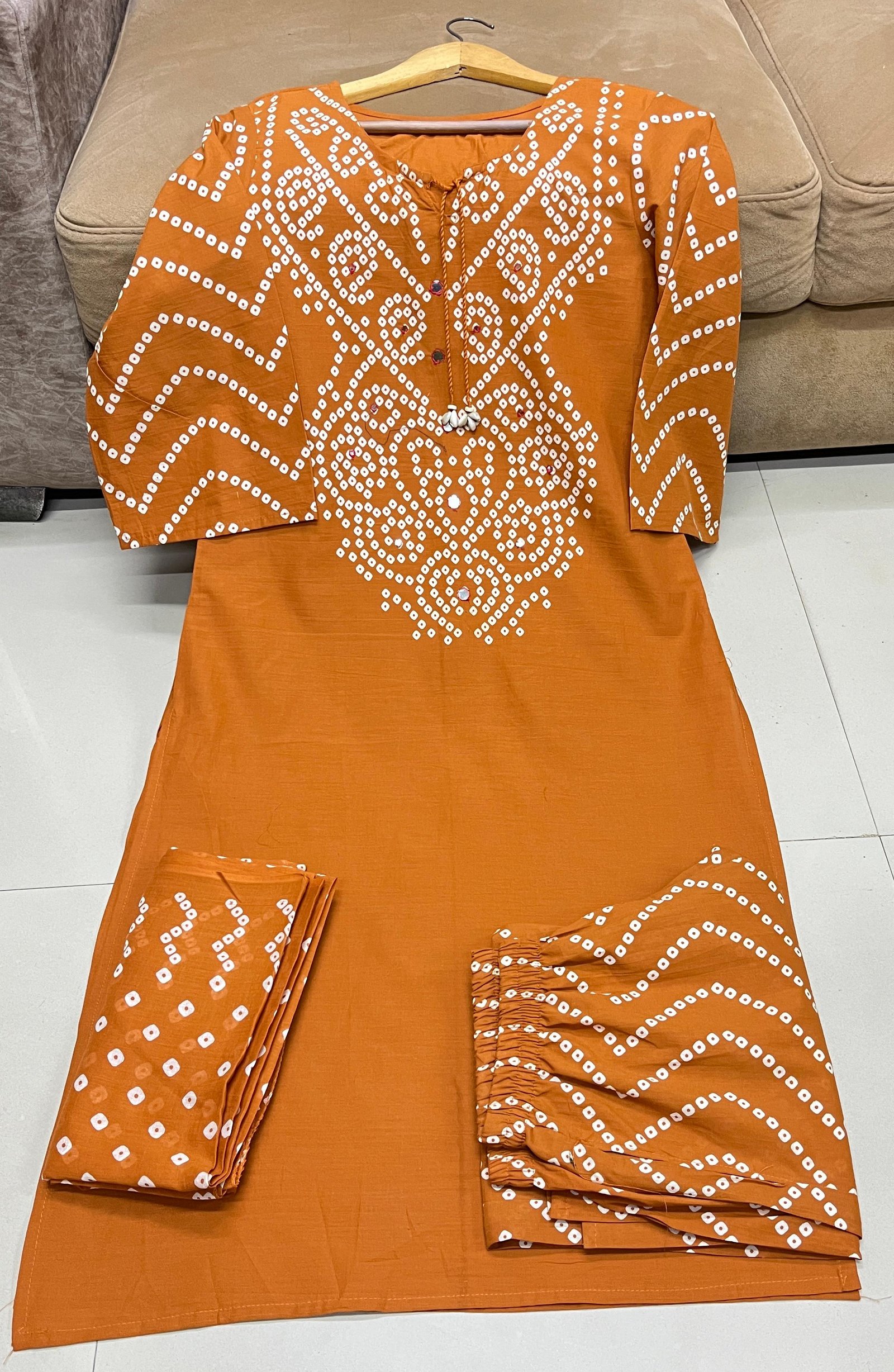 Beautiful Heavy Jaipuri Printed Cotton Suit Set with Dupatta Code !! F.B.K.