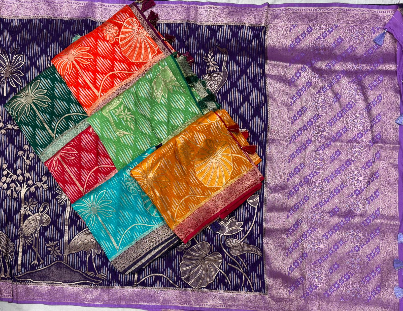 Exquisite Handcrafted Khaddi Georgette Saree with Traditional Motifs Code !! B.H.C.