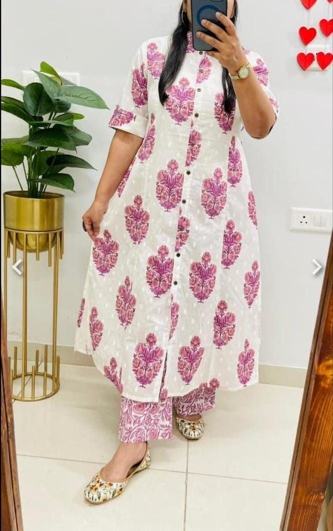 Designer Viscose Butti Co-Ord Set with Digital Print Code !! F.B.K.