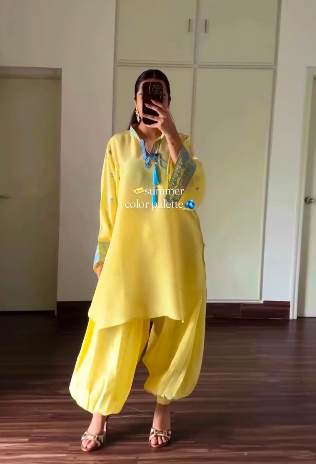 Pure Natural Crepe Silk Designer Party Wear Top and Balloon Pants Set with Dupatta Code !! F.B.S.S.